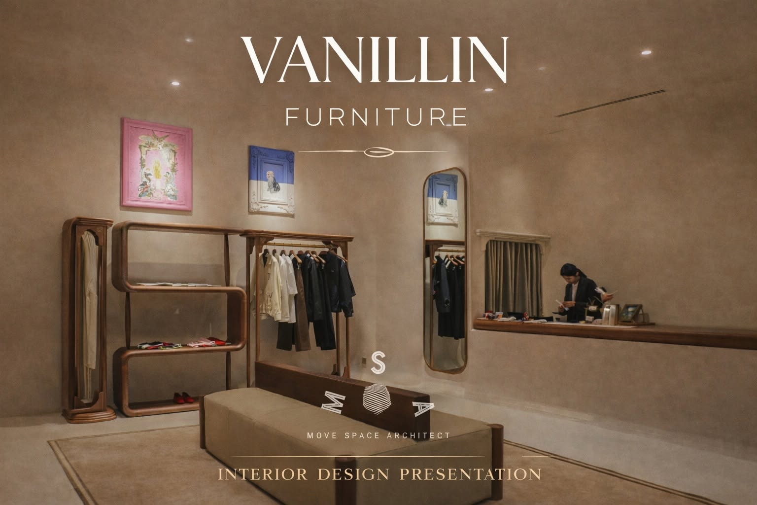 Vanillin — material and furniture design presentation